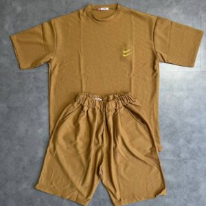 ست تیشرت و شلوارک بیسکویتی نایک