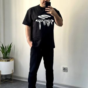 تیشرت پارچه دورس 2 نخ پنبه Balenciaga