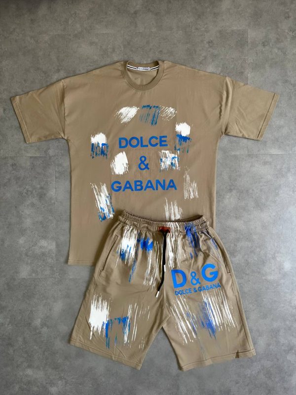 ست تیشرت و شلوارک مردانه D&G