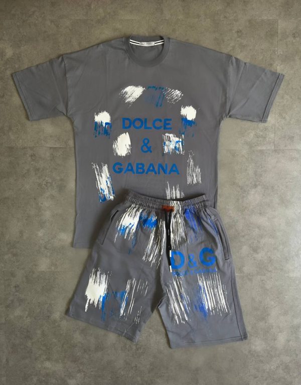 ست تیشرت و شلوارک مردانه D&G