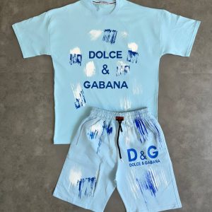 ست تیشرت و شلوارک مردانه D&G