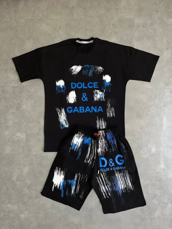 ست تیشرت و شلوارک مردانه D&G