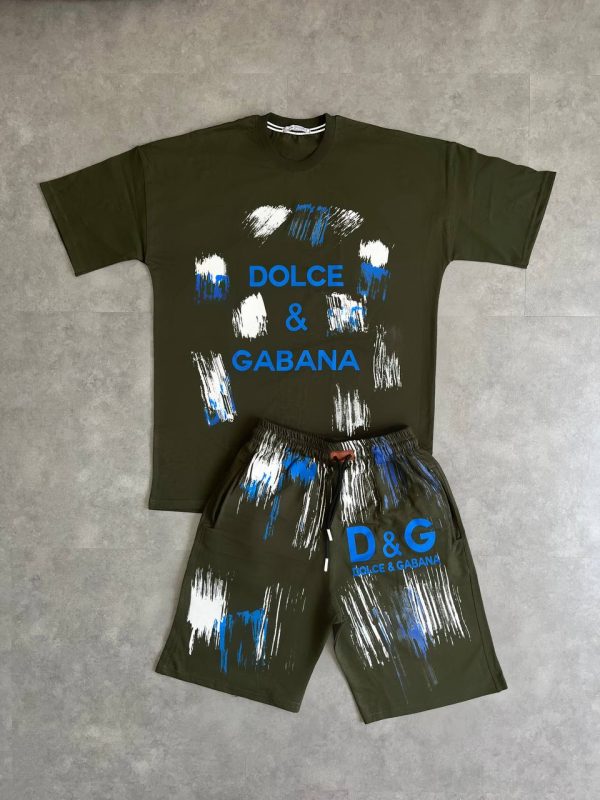ست تیشرت و شلوارک مردانه D&G