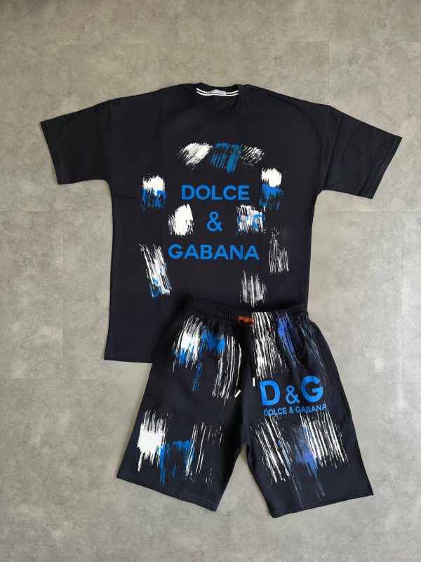 ست تیشرت و شلوارک مردانه D&G