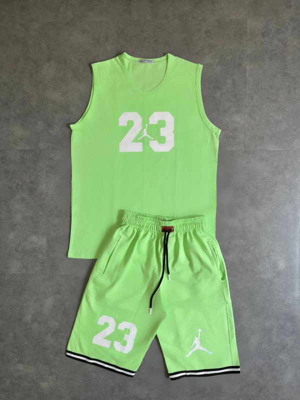 ست رکابی شلوارک پنبه JORDAN 23