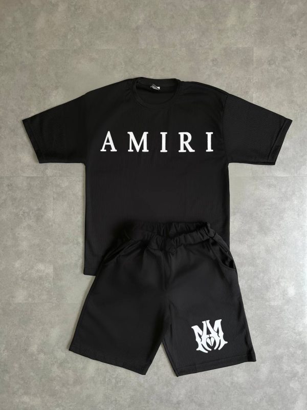 ست تیشرت و شلوارک کبریتی AMIRI