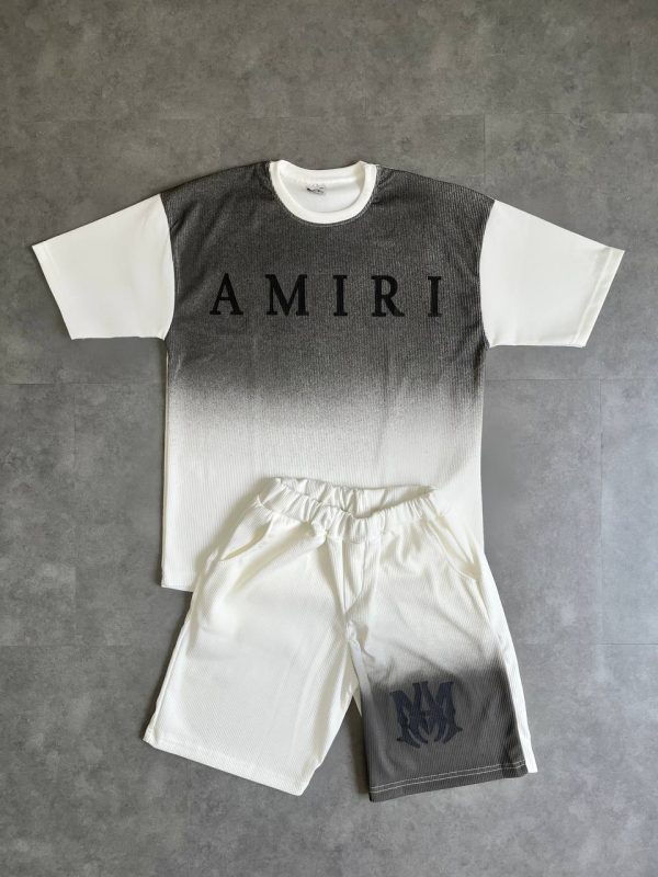 ست تیشرت و شلوارک کبریتی AMIRI
