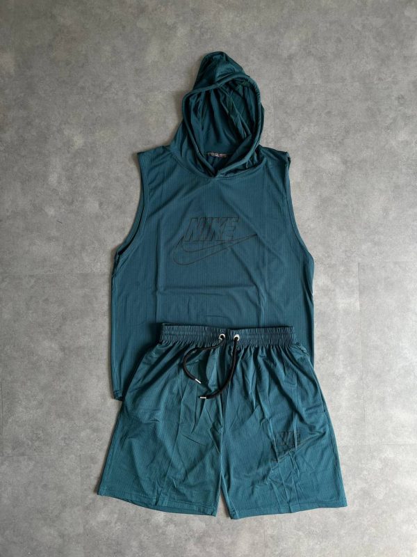ست رکابی و شلوارک کلاه دار NIKE