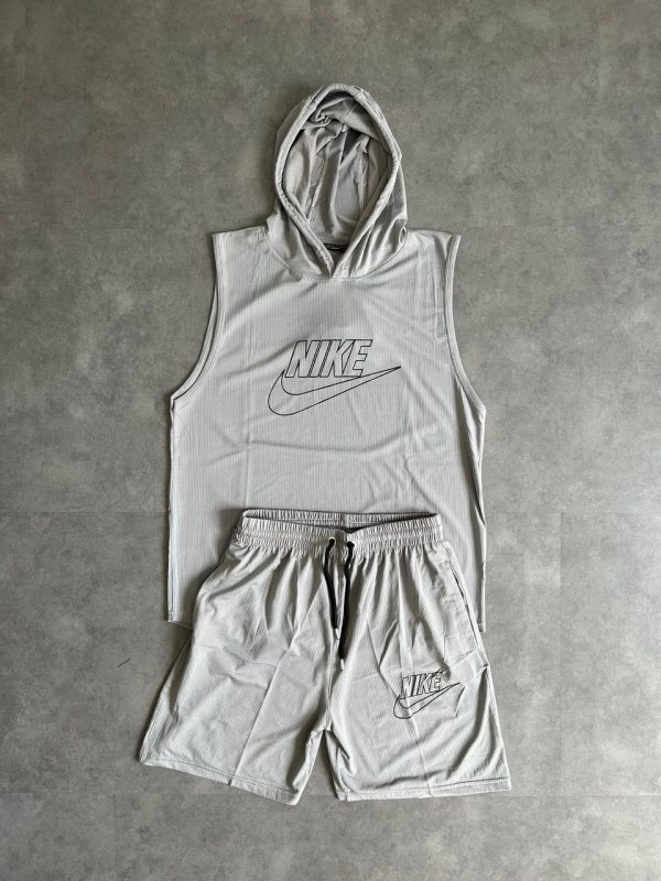 ست رکابی و شلوارک کلاه دار NIKE