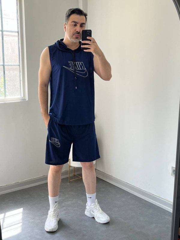 ست رکابی و شلوارک کلاه دار NIKE