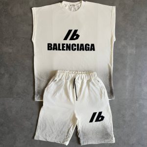 ست پنبه وست و شلوارک Balenciaga