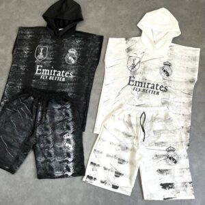 ست وست کلاه دار و شلوارک Real Madrid