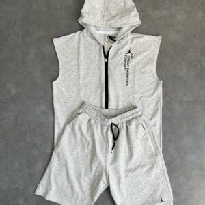 ست وست و شلوار جلو زیپ کللاه دار