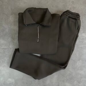 ست نیم زیپ و شلوار بیسیک 2