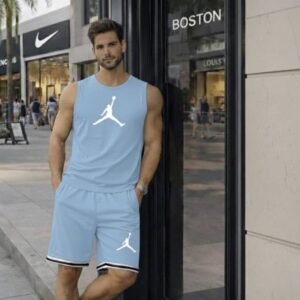 ست رکابی و شلوارک پنبه مردانه Jordan