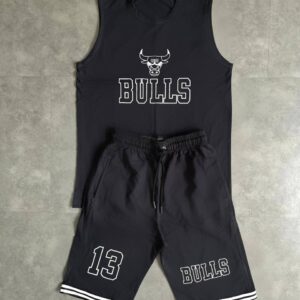 ست رکابی و شلوارک پنبه مردانه Bulls
