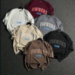 تیشرت دو نخ پنبه باکسی OWNERS